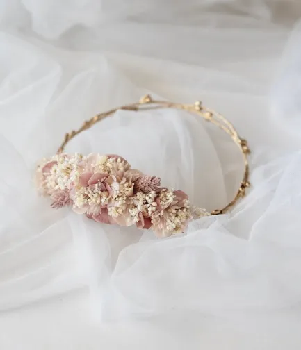 Tocado Diadema SALVIA | Dines Boutique (ROSA)